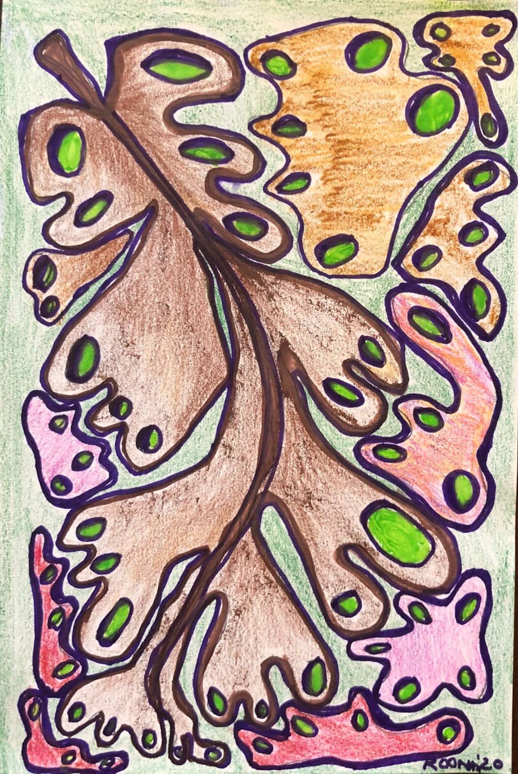Contemporary mixed media piece